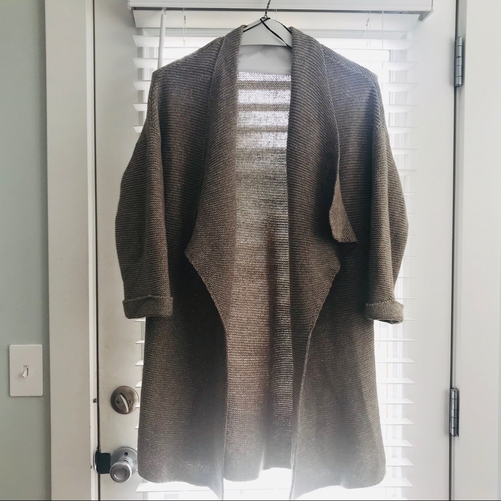 H&M Beige knitted long sweater